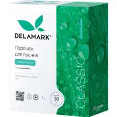 Концентрований безфосфатний пральний порошок Delamark Universal, 1 кг