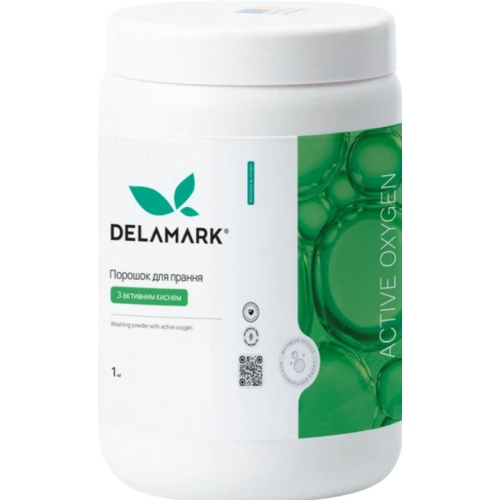 Стиральный порошок Delamark с активным кислородом, 1 кг