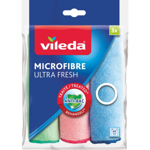 Салфетки из микрофибры Vileda Ultra Fresh Антибактериальные 3 шт