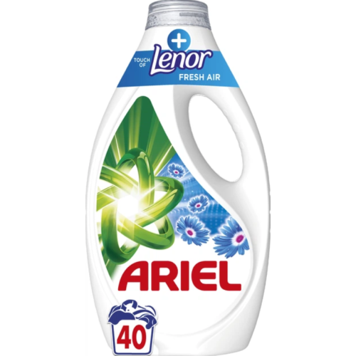 Гель для стирки Ariel Прикосновение свежего воздуха Lenor 40 стирок 1.8 л