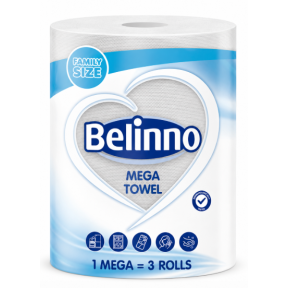 Паперові рушники Belinno Mega Towel Family Size, 1 рулон