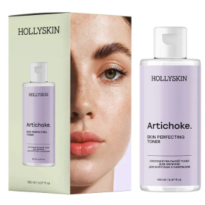 Охолоджувальний тонер для обличчя HOLLYSKIN Artichoke Skin Perfecting Toner, 150 мл