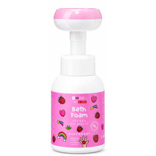 Дитяча піна для миття рук і тіла HiSkin Kids із запахом малини, 300 мл