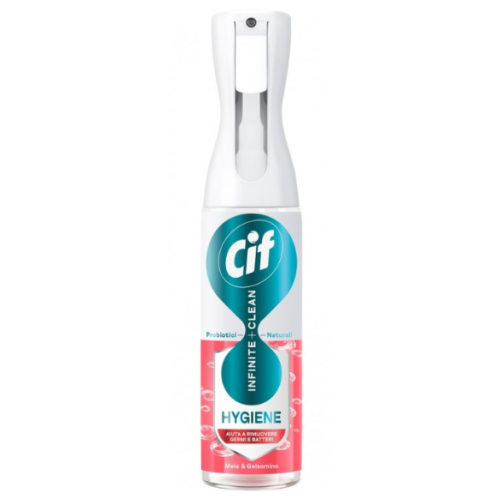 Універсальний спрей для очищення поверхонь Cif Hygiene з пробіотиками, аромат яблука та жасмину, 280 мл