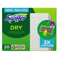 Сменные сухие салфетки для швабры Swiffer dry, 20 шт