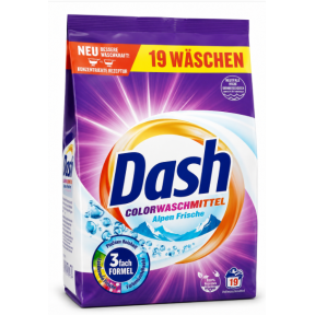 Стиральный порошок для цветных тканей Dash Color, 0,95 кг, 19 стирок