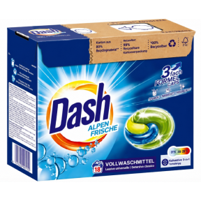 Капсулы для стирки универсальные Dash Alpen Frische 3 in 1, 18 стирок