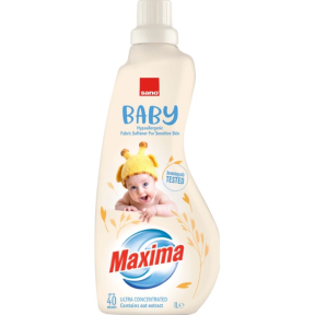 Концентрований кондиціонер для дитячої білизни Sano Maxima Baby Oat, 40 прань, 1 л