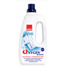 Гелевый пятновыводитель для стирки белого белья Sano Oxygen Gel for White Laundry, 1 л