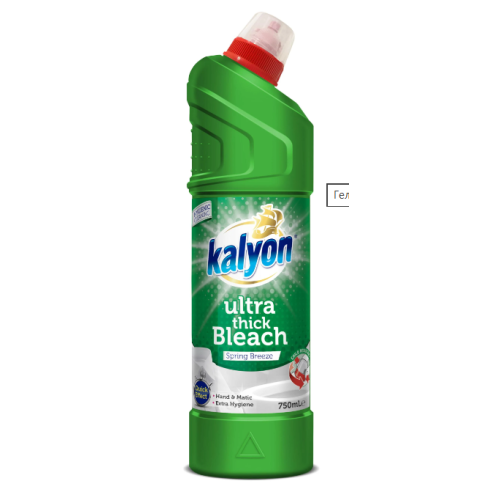 Дезинфікуючий засіб для туалету Kalyon Ultra Thick Bleach Spring Breeze Весняний бриз 750 мл