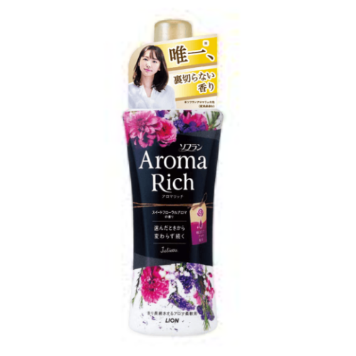 Кондиціонер для білизни Lion Soflan Aroma Rich Juliette солодкий квітковий аромат 480 мл