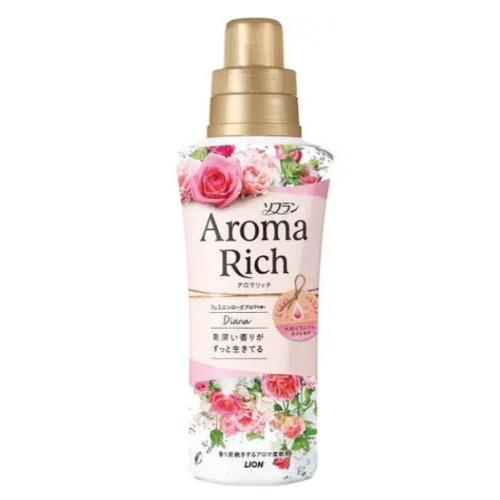 Кондиционер для белья Lion Soflan Aroma Rich Diana «Роза» 480 мл