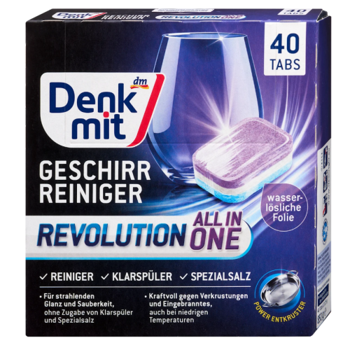 Таблетки для посудомоечных машин Denkmit Multi Power Revolution  40 шт