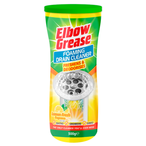 Очиститель для труб Elbow Grease Foaming Drain Cleaner Lemon Fresh, лимонная свежесть 500g