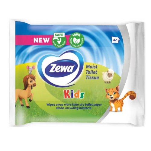 Волога туалетний папір Zewa Kids Moist, 42 шт