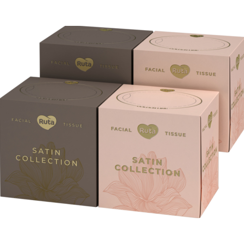 Салфетки косметические Ruta Satin Collection 80 листов 2 слоя