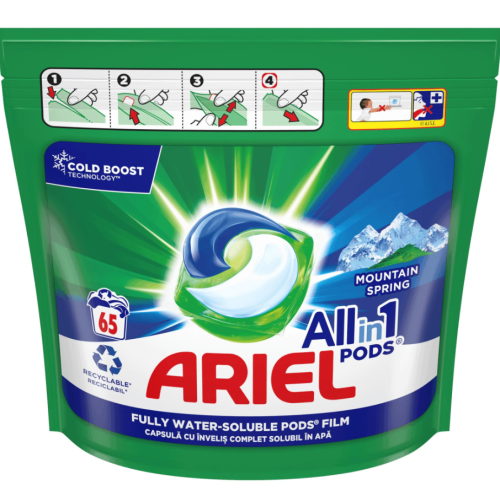 Капсулы для стирки Ariel All in 1 Pods, 65 шт