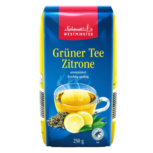 Чай зелений розсипний Westminster Gruner Tee Zitrone, 250 г