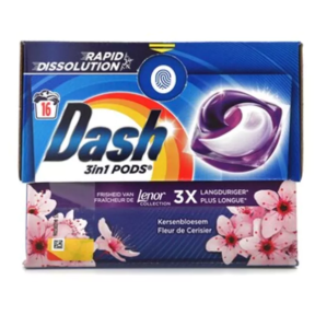 Капсулы для стирки Dash Cherry Blossom, 16 шт