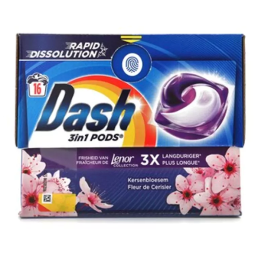 Капсулы для стирки Dash Cherry Blossom, 16 шт