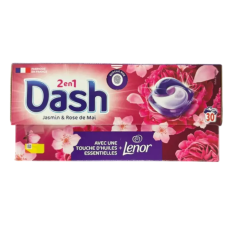 Капсулы для стирки Dash 2в1 Жасмин и Роза, 30 стирок