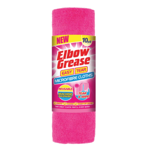 Салфетки из микрофибры Elbow Grease Easy Tear, розовые, 10 шт