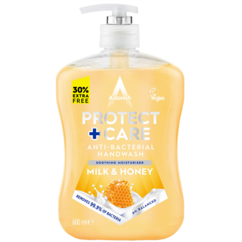 Антибактериальное жидкое мыло Astonish Milk & Honey, 650 мл