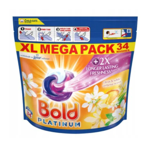 Капсули для прання Bold All in 1 Pods Citrus & Verbena, 34 шт