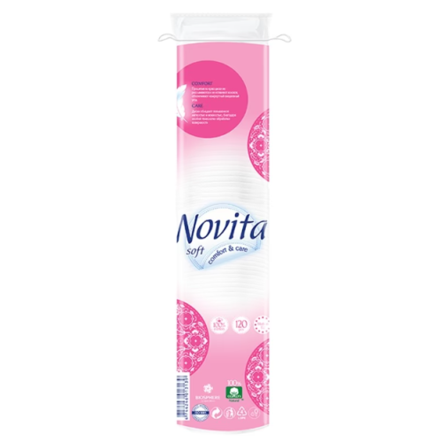 Косметичні ватні диски Novita Soft , 120 шт