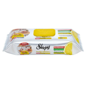 Вологі серветки для кухні Sleepy з ароматом лимону, 50 шт