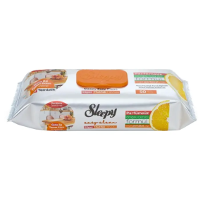 Вологі серветки для кухні Sleepy з ароматом апельсину, 50 шт