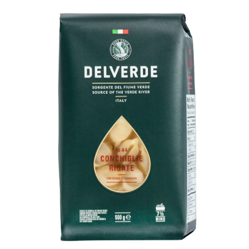 Макарони Delverde Conchiglie Rigate №44, 500 г
