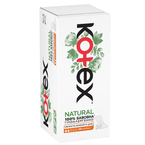 Щоденні прокладки Kotex Natural Normal, 40 шт.
