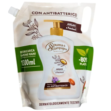 Антибактеріальне рідке мило Spuma di Sciampagna Antibacterial Liquid Hand Soap Argan & Patchouli арганова олія-пачулі 1300 мл