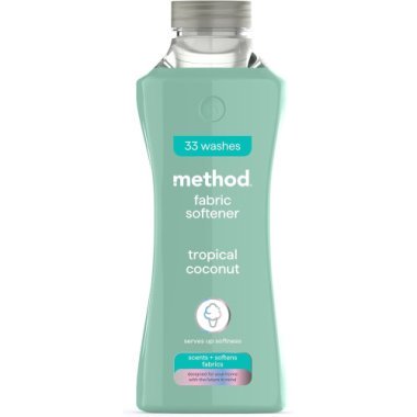 Кондиционер для ткани Method Fabric Softener с ароматом свежего тропического кокоса, 33 стирки, 990 мл
