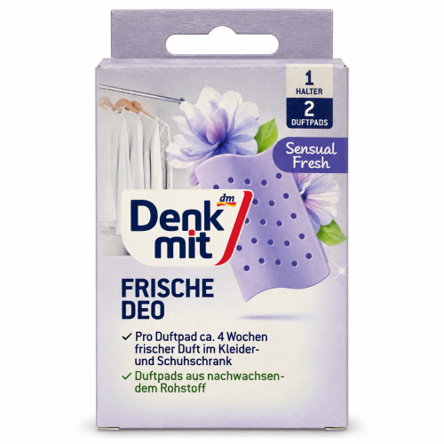 Ароматизатор для шафи та взуття Denkmit Frische Deo Sensual Fresh, тримач і 2 ароматичні вкладиші
