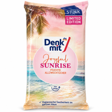 Вологі універсальні серветки Denkmit Joyful Sunrise, 80 шт.