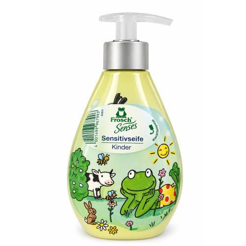Дитяче рідке мило Frosch Senses Sensitivseife Kinder для чутливої шкіри, 300 мл