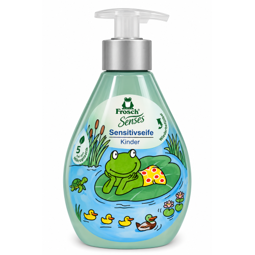 Дитяче рідке мило Frosch Senses Sensitivseife Kinder для чутливої шкіри, 300 мл