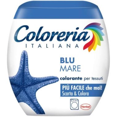 Краска для одежды в стиральную машину (морской синий) Coloreria Italiana Blu Mare, 350 гр