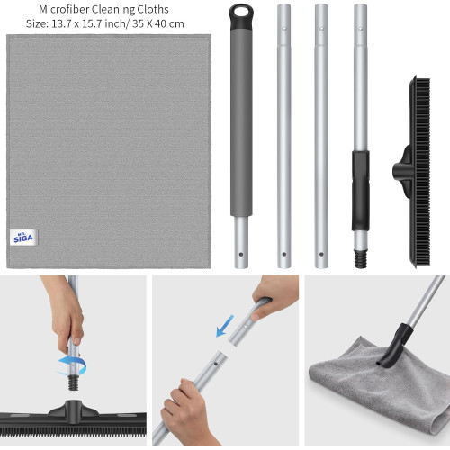 Щетка для пола MR.SIGA Rubber Broom, 3 в 1