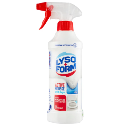 Спрей-пена для мытья унитаза Active Mousse Ocean Lysoform, 435 мл