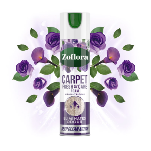 Піна для свіжості та догляду за килимами, Zoflora Midnight Blooms Carpet Fresh & Care Foam
