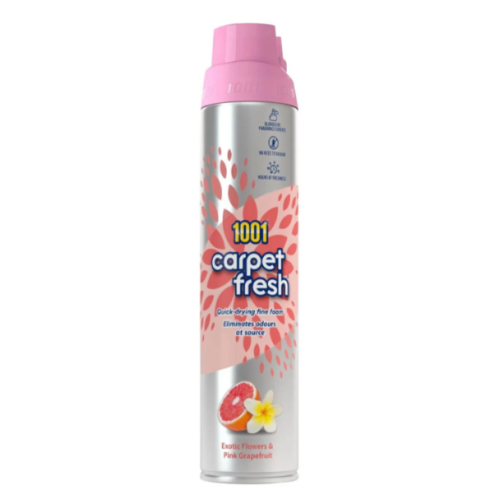 Піна для нейтралізації запахів для килимів та оббивки 1001 Carpet Fresh Exotic Flowers & Pink Grapefruit, 300 мл