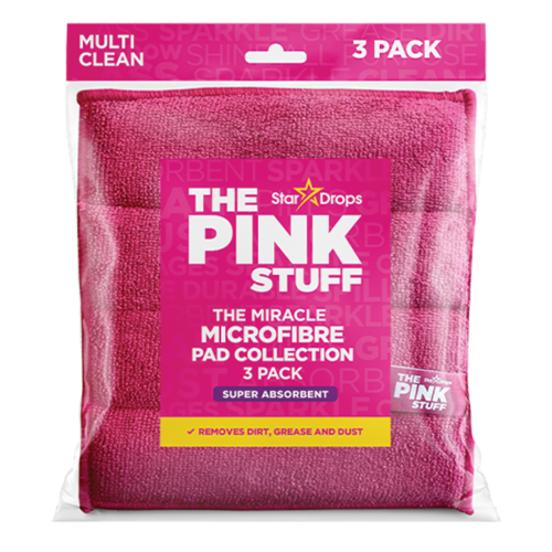 Серветки для чищення з мікрофібри The Pink Stuff, 3 шт