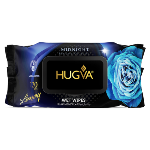 Вологі серветки для рук Hugva MIDNIGHT, 120 шт