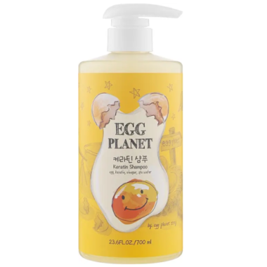 Кератиновый шампунь для поврежденных волос EGG Planet Keratin Shampoo, 700 мл