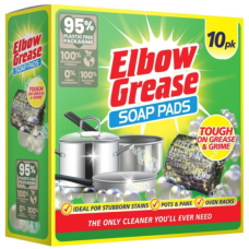Мыльные губки для посуды Elbow Grease Soap Pads, 10 шт