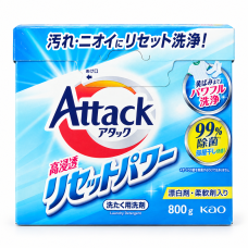 Стиральный порошок Kao Attack High Penetration Reset Power с отбеливателем, 800 г