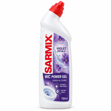 Засіб для чищення сантехніки SARMIX Violet Petals Power Gel, 750 мл